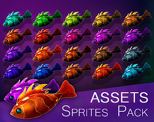 Free Fishing Game Assets Pixel Art Pack 