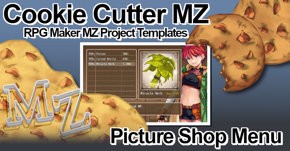 Cookie Cutter MZ - Picture Shop Menu