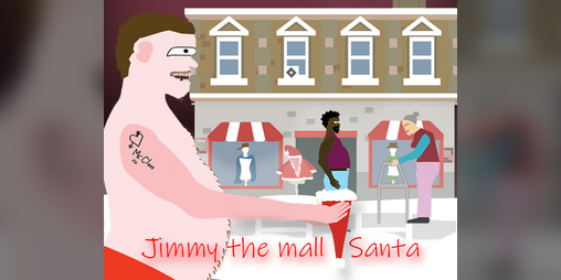 Cover image for Jimmy the mall Santa