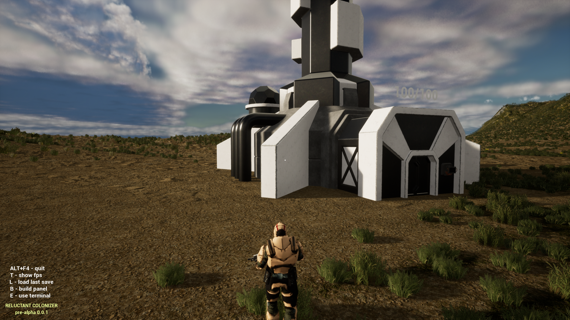 Cover image for Reluctant Colonizer pre-alpha