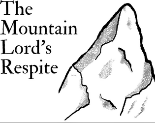 The Badger Lord's Respite   - A Mountaintop Pocketmod Adventure for Mausritter 