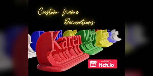 Cover image for Custom Name Plate Decorations