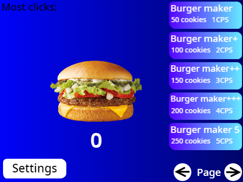 BURGER CLICKER free online game on