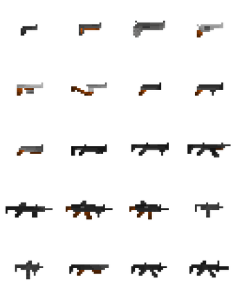 2D gun assets by Kerimcan