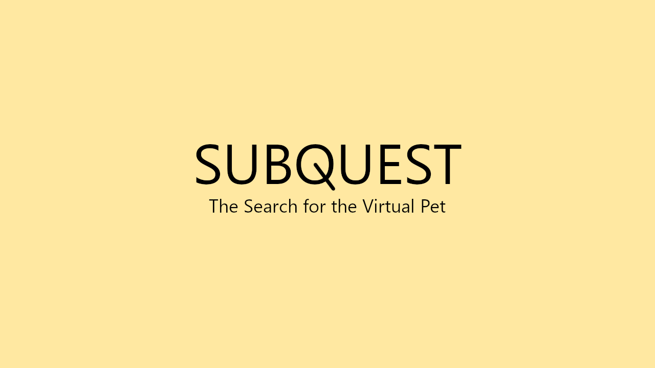 Cover image for SubQuest - The Search for the Virtual Pet