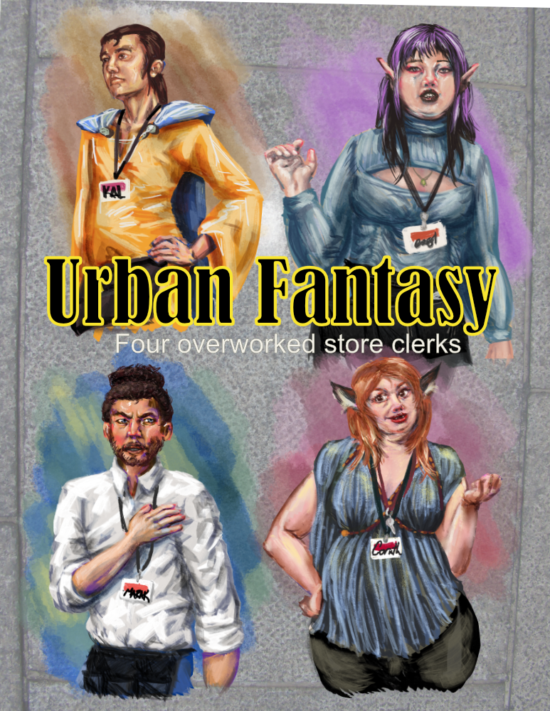 Urban Fantasy Store Clerks by ZedNope