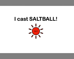 I CAST SALTBALL!  