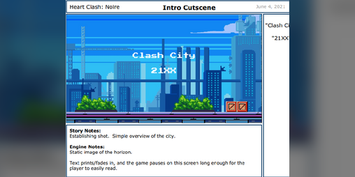 Cover image for Heart Clash Noire Storyboards
