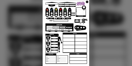 Cover image for SHIVER RPG Character Sheet