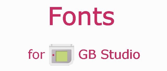 Fonts for GB Studio