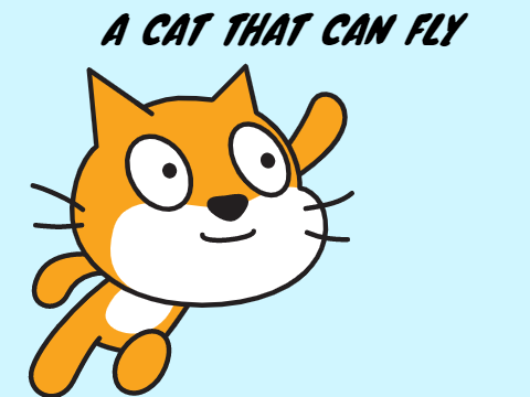 a cat that can fly