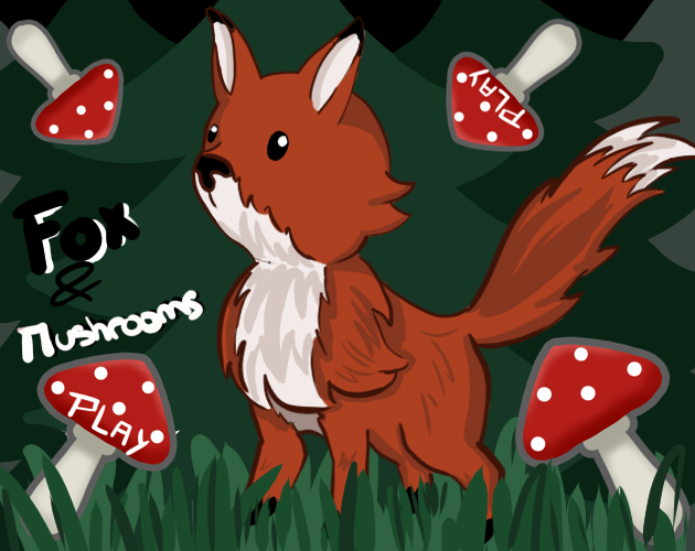 Fox and Mushrooms