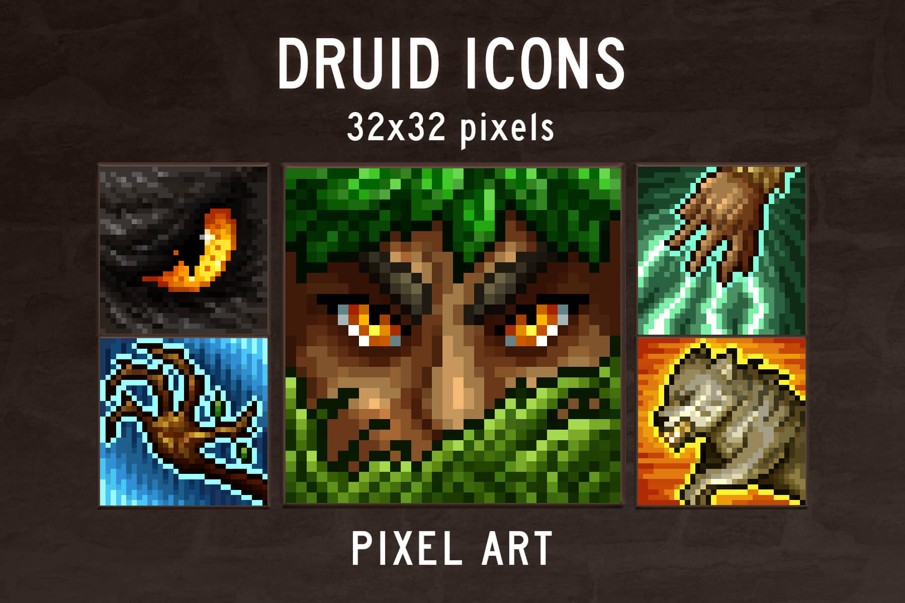 Druid - Pixel Art  Unity AssetStore Price down information