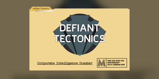 Cover image for Defiant Tectonics - Corporate Dossier