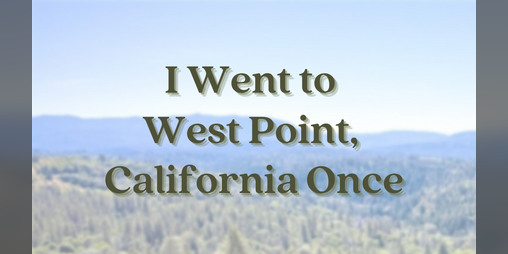 Cover image for I Went to West Point, California Once
