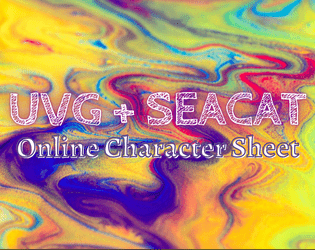 UVG + SEACAT Online Character Sheet  