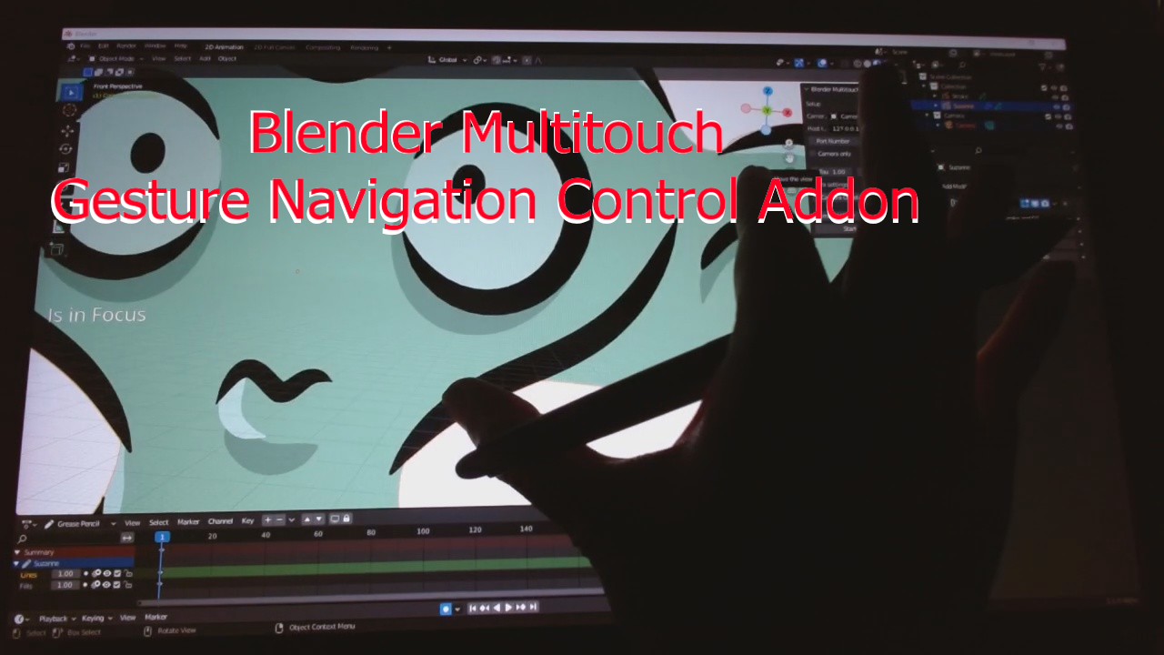 Blender Multitouch Navigation Control Addon
