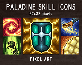 Demon Skill Icons 32x32 Pixel Art Download 