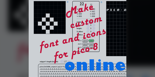 Cover image for P8SCII custom font utility