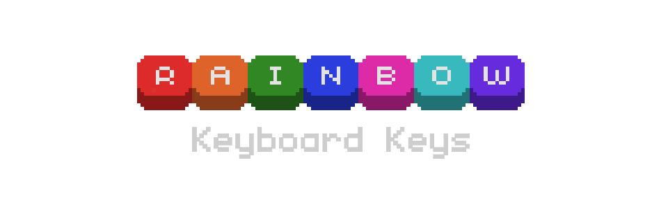 Rainbow Keyboard Keys