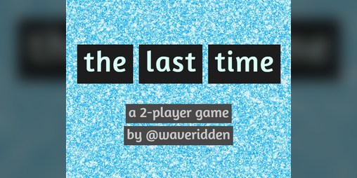 Cover image for the last time