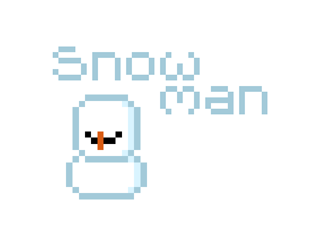 Pixel Snowman | Sprites by ivqnyshkq