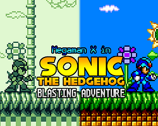 Megaman X in Sonic the Hedgehog - Blasting Adventure