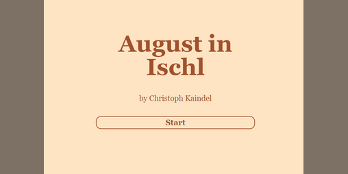 Cover image for August in Ischl