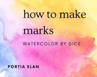 how to make marks (watercolor)   - Guided watercolor doodling using 1d6 