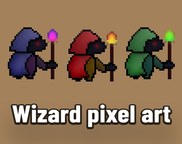 Free Wizard Sprite Sheets Pixel Art Download 
