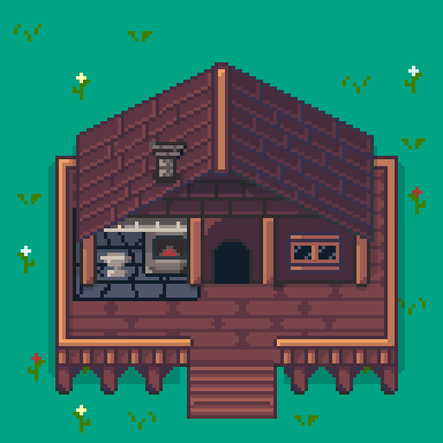 Smithy - Top Down Pixel Art Building by Chris' Tutorials