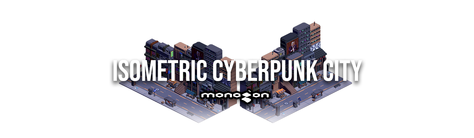 Isometric Cyberpunk City - monogon