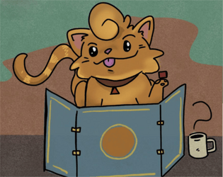 The Cat Is The Dungeon Meowster   - A tabletop RPG where the cat decides your fate... 