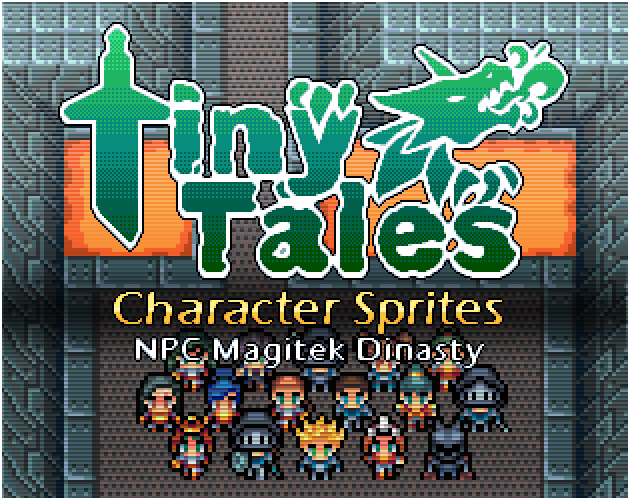 Tiny Tales Pixel 2D : Magitek Dynasty RPG NPC Sprite Pack by Mega Tiles