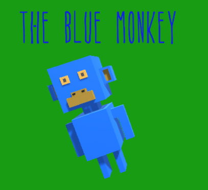 Cover image for The blue monkey