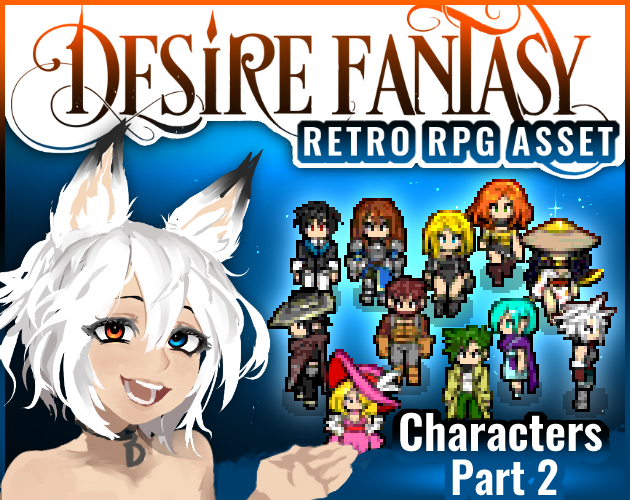 DESIRE FANTASY Pitaya [Character & Battler]-RPG RETRO TOPDOWN by Noiracide