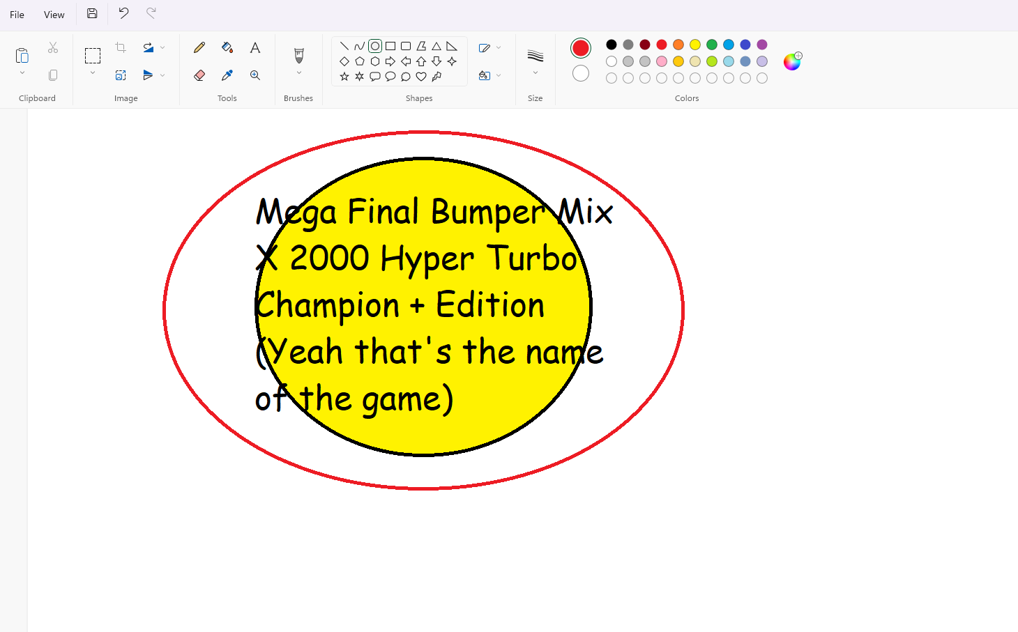 Mega Final Bumper Mix X 2000 Hyper Turbo Champion + Edition (Yeah that's the name of the game)