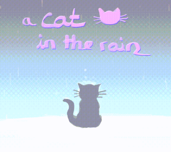 A Cat in the Rain by Raquel de Miranda