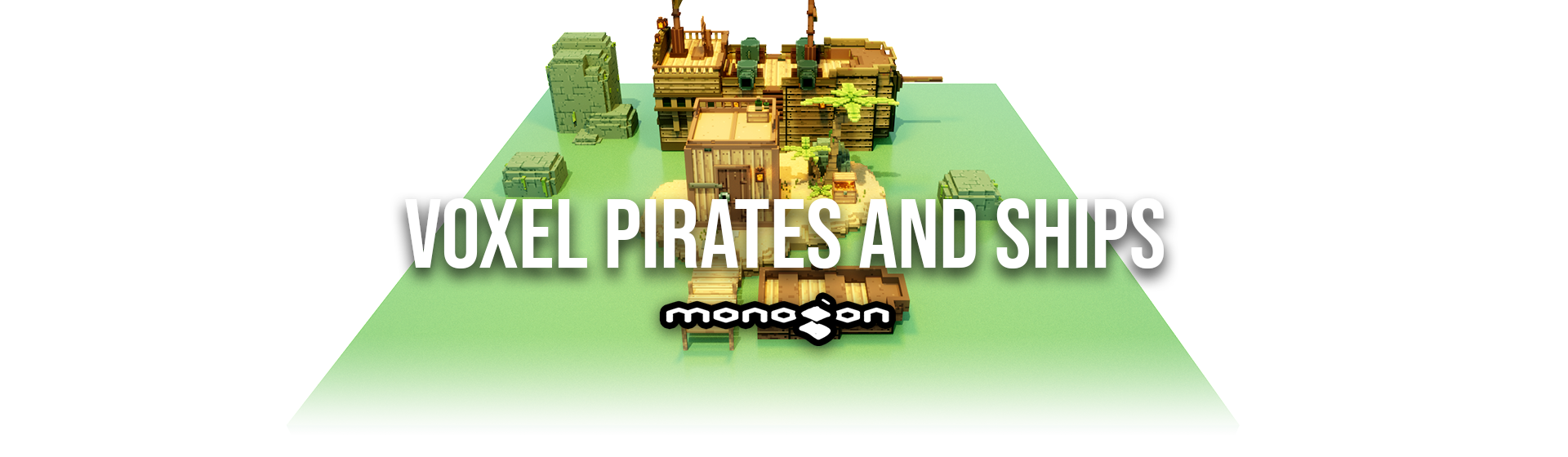 Voxel Pirates and Ships - monogon