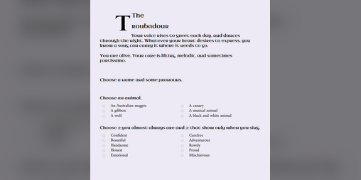 Cover image for The Troubadour - A Playbook for Wanderhome