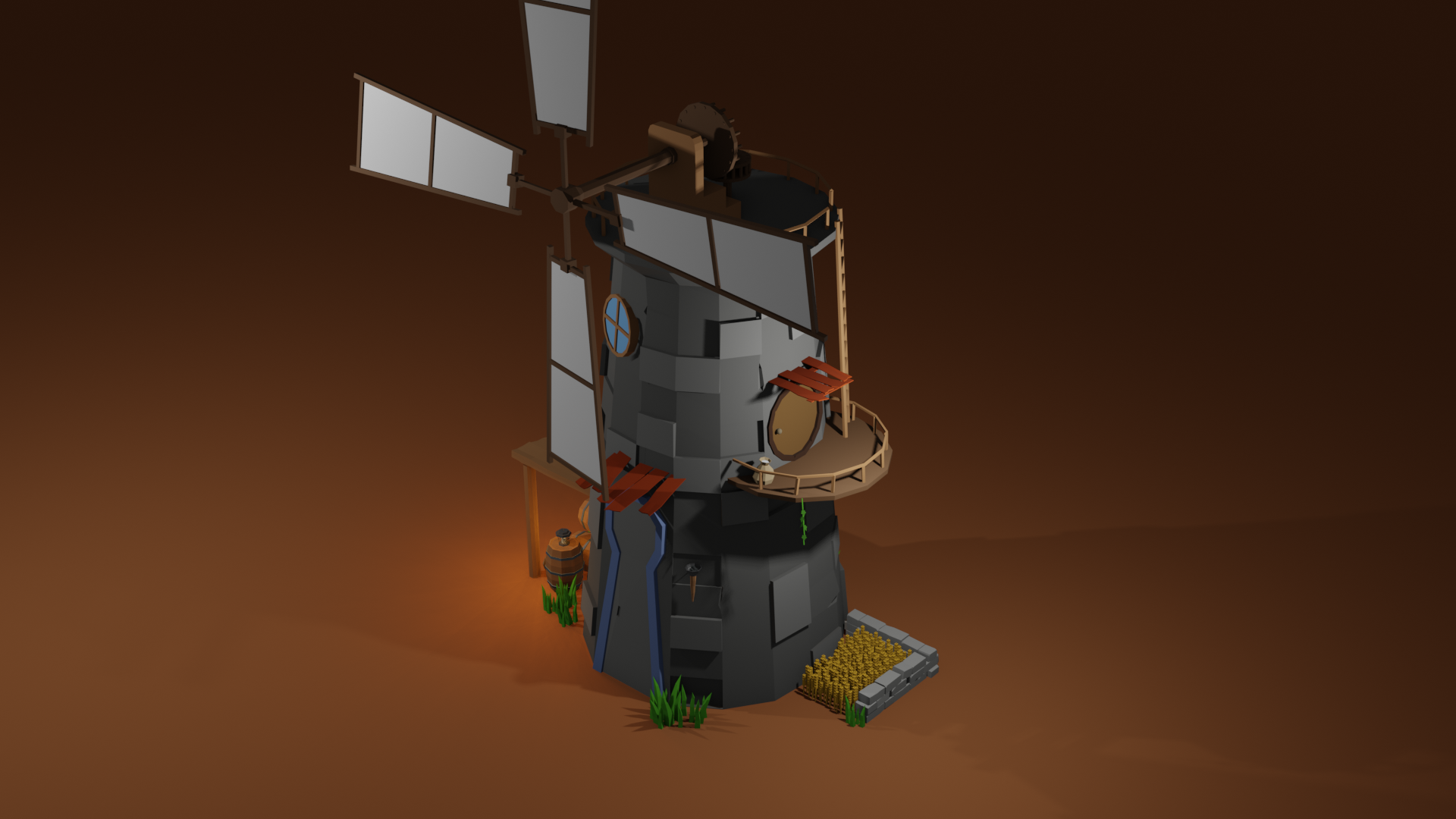 Low Poly Mill