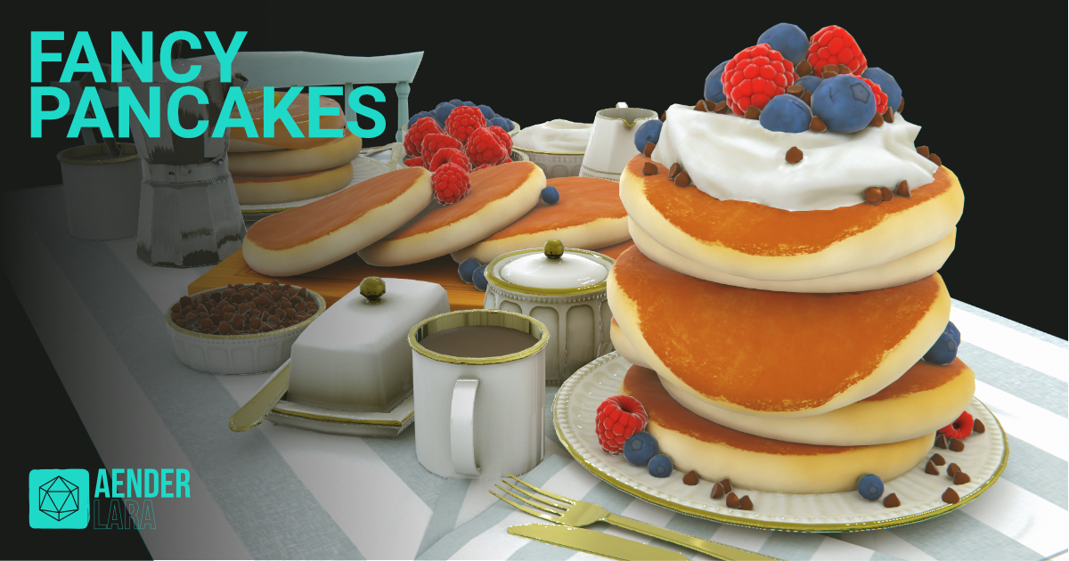 Fancy Pancakes - fbx and Hi-Rez Textures