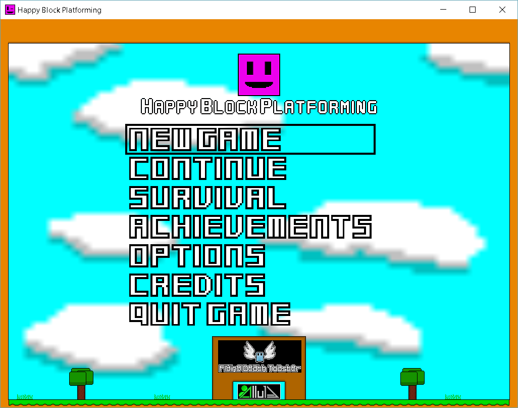 New main menu