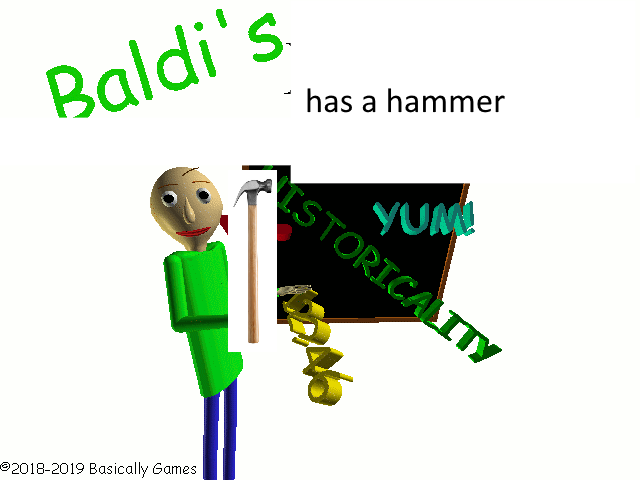Cover image for baldi has a hammer