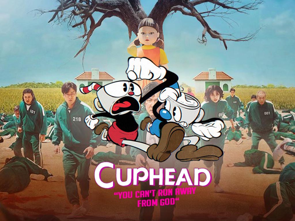 Cuphead "You can't run away from God"