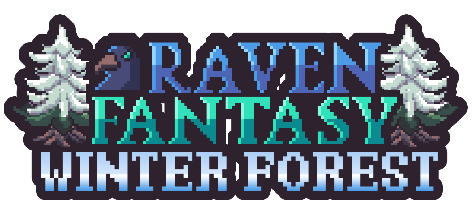 Raven Fantasy - Pixel Art Tileset - Winter Forest