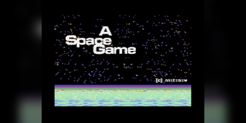 Cover image for A Space Game (Commodore 64, C64)