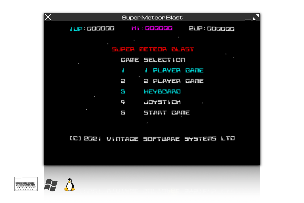 Super Meteor Blast 48K | CRT Emulation for PC