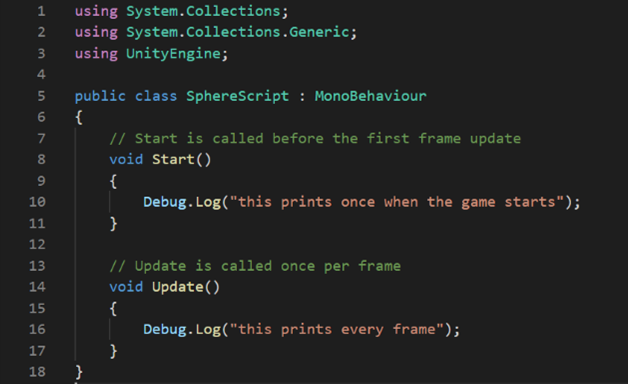 Updated C# script