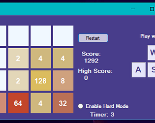 2048 Windows Forms Marcis